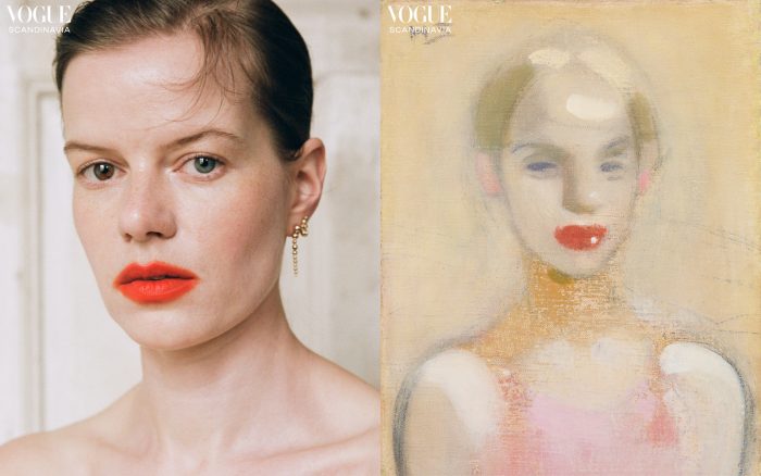 Helene Schjerfbeck inspired beauty editorial Vogue Scandinavia