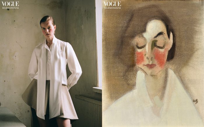 Helene Schjerfbeck inspired beauty editorial Vogue Scandinavia