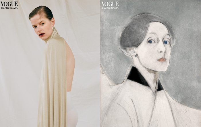 Helene Schjerfbeck inspired beauty editorial Vogue Scandinavia